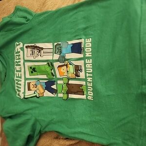 *nd Sz 8 Minecraft Adventure Mode Green Kids Ss T-Shirt - Must Be Bundled